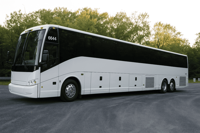 exterior of Baton Rouge Minibus Company coach bus
