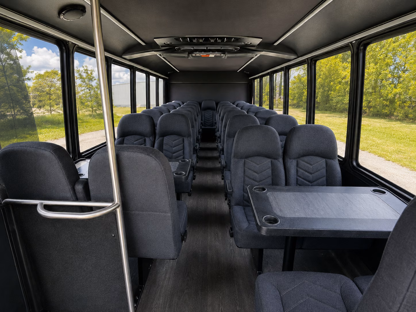 baton rouge 18 passenger minibus inside