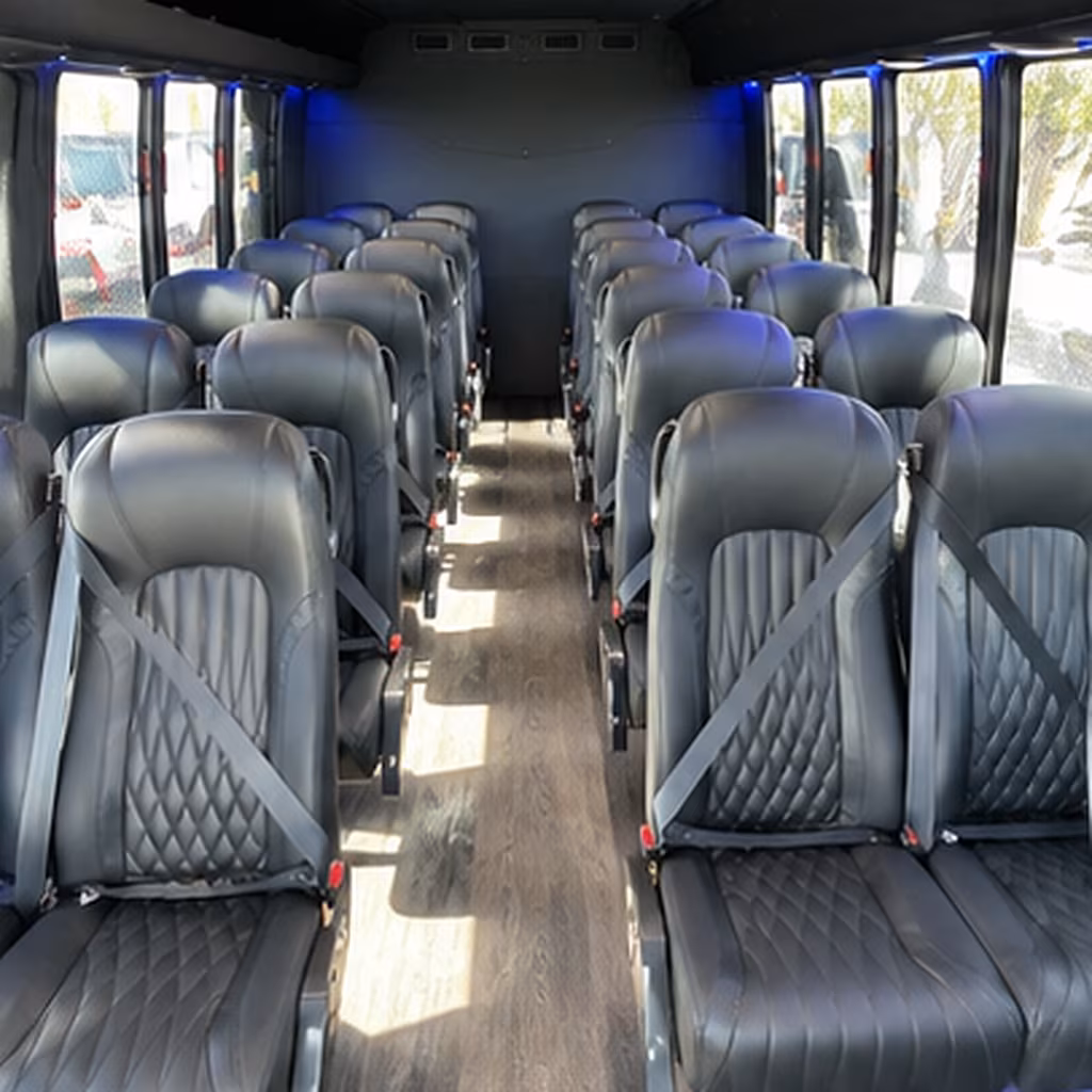 baton rouge 30 passenger minibus inside