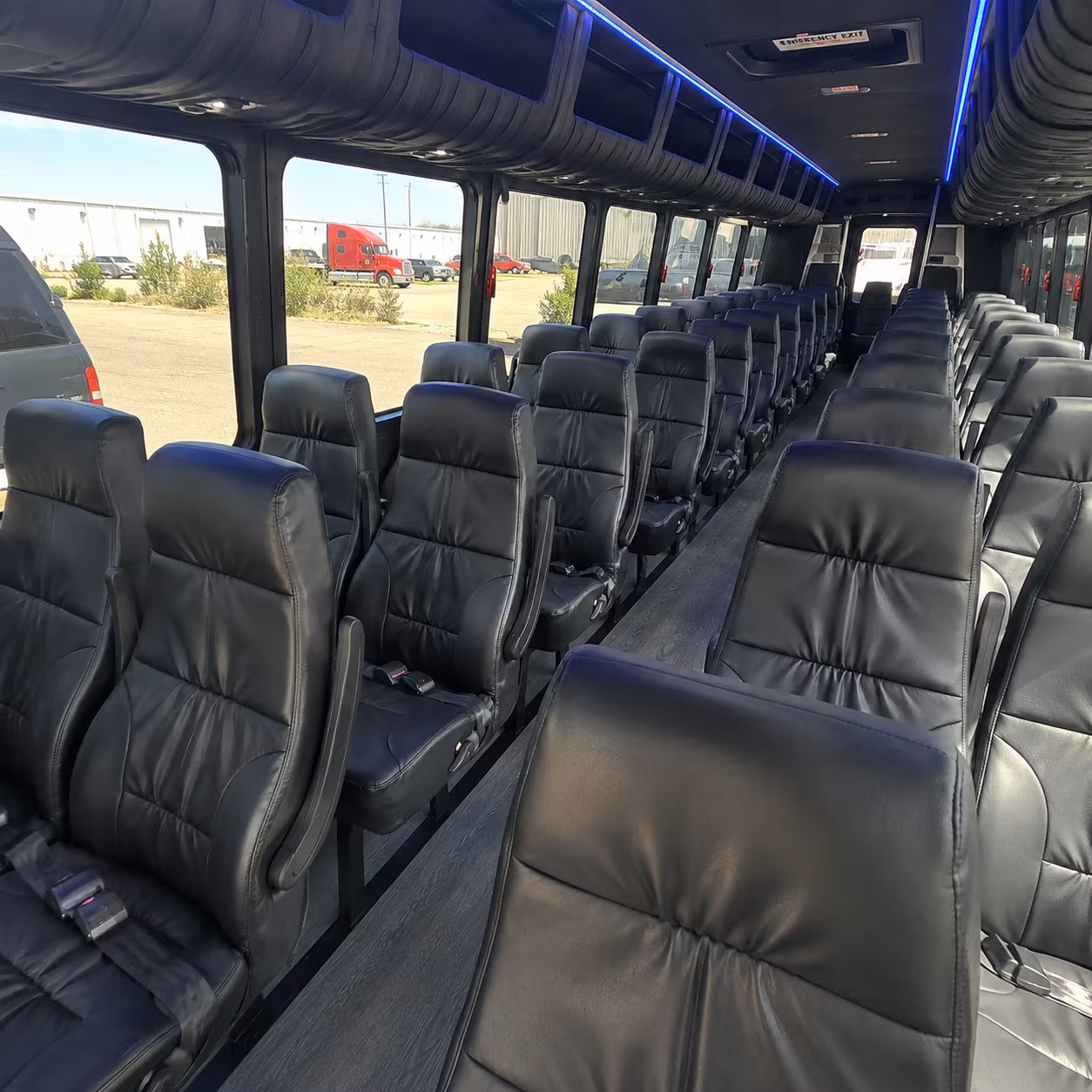 baton rouge 35 passenger minibus inside