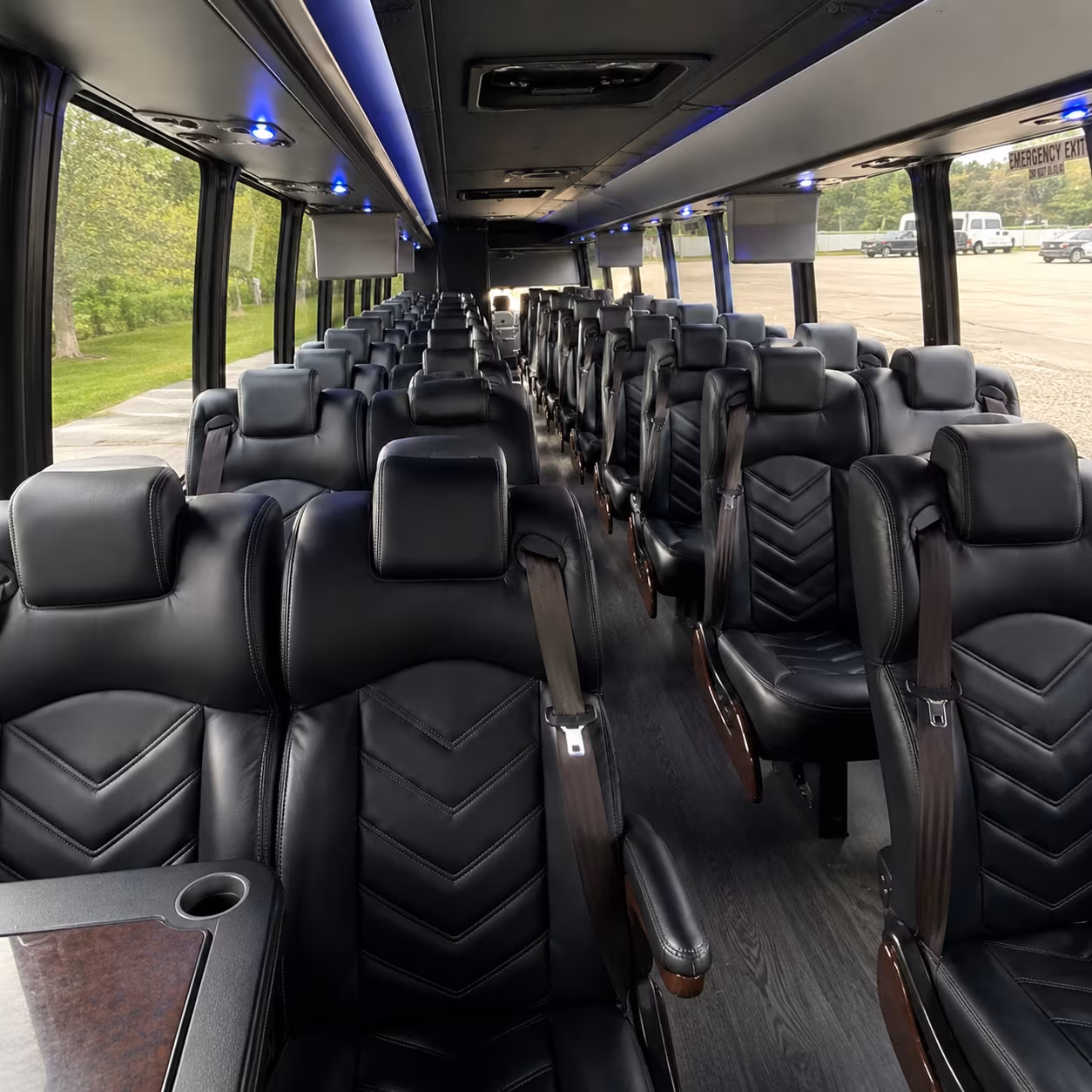 baton rouge 35 passenger minibus interior