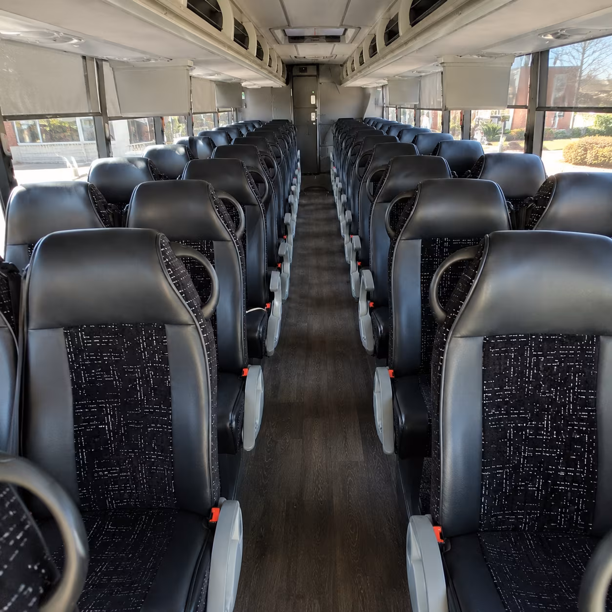 baton rouge 54 passenger charter bus inside