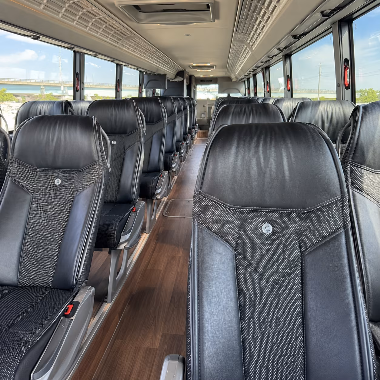 baton rouge charter bus interior